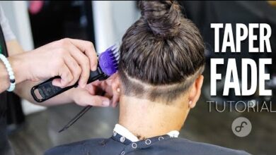 low taper long hair