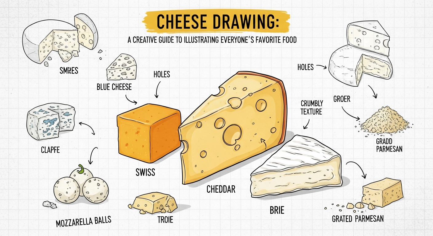 Cheese Drawing: A Creative Guide to Illustrating Everyone’s Favorite Food