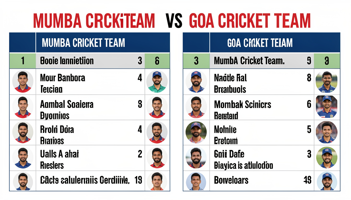 Mumbai Cricket Team vs Goa Cricket Team Match Scorecard: Complete Analysis and Highlights